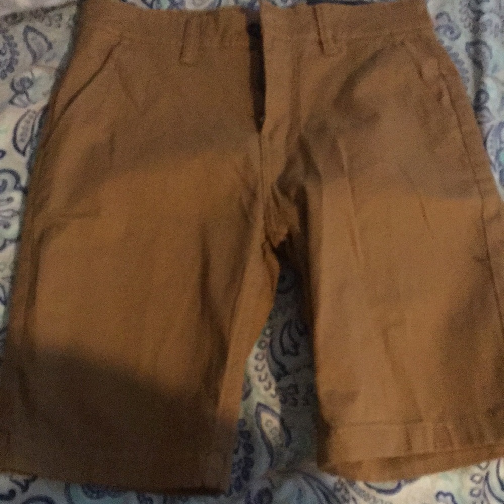 Flat front shorts